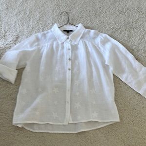 Charlie B Linen blouse white